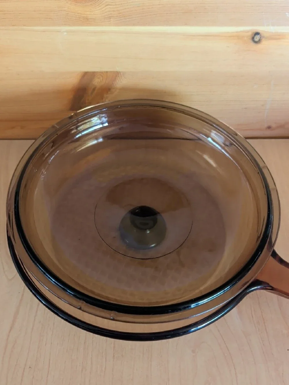 Corningware Vision ,Smoky Brown Glass Skillet with Lid. 🌟🌟🌟